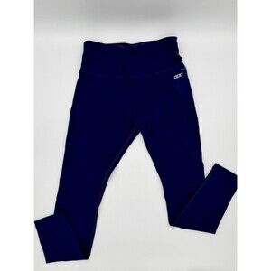 Lorna Jane Women’s Medium Leggings Performance Navy Blue 25 Inch Inseam Yoga